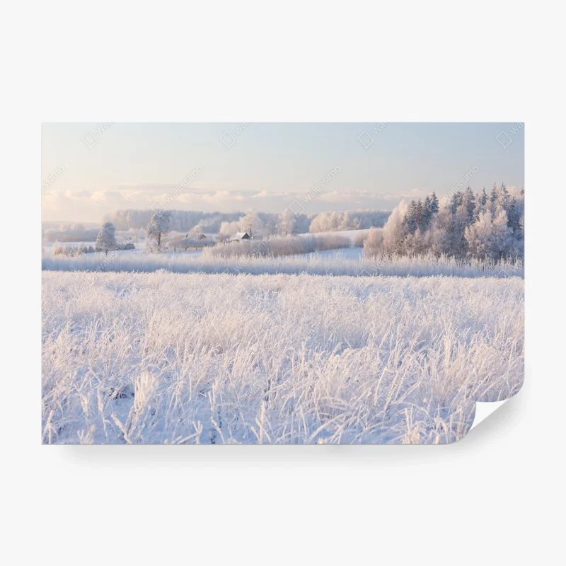 Fototapeta granatowo-złoty botaniczny wzór liści – Wallissimo®