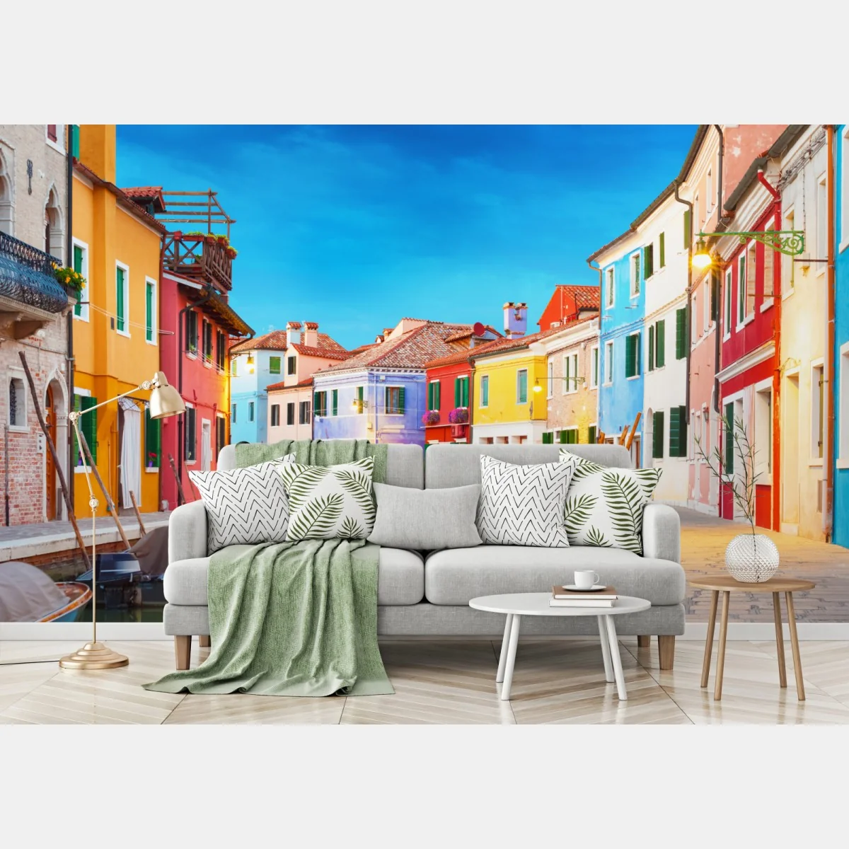 Fototapeta kolorowe domy w Burano, Wenecja – Wallissimo® Fototapeta kolorowe domy w Burano, Wenecja – Wallissimo®