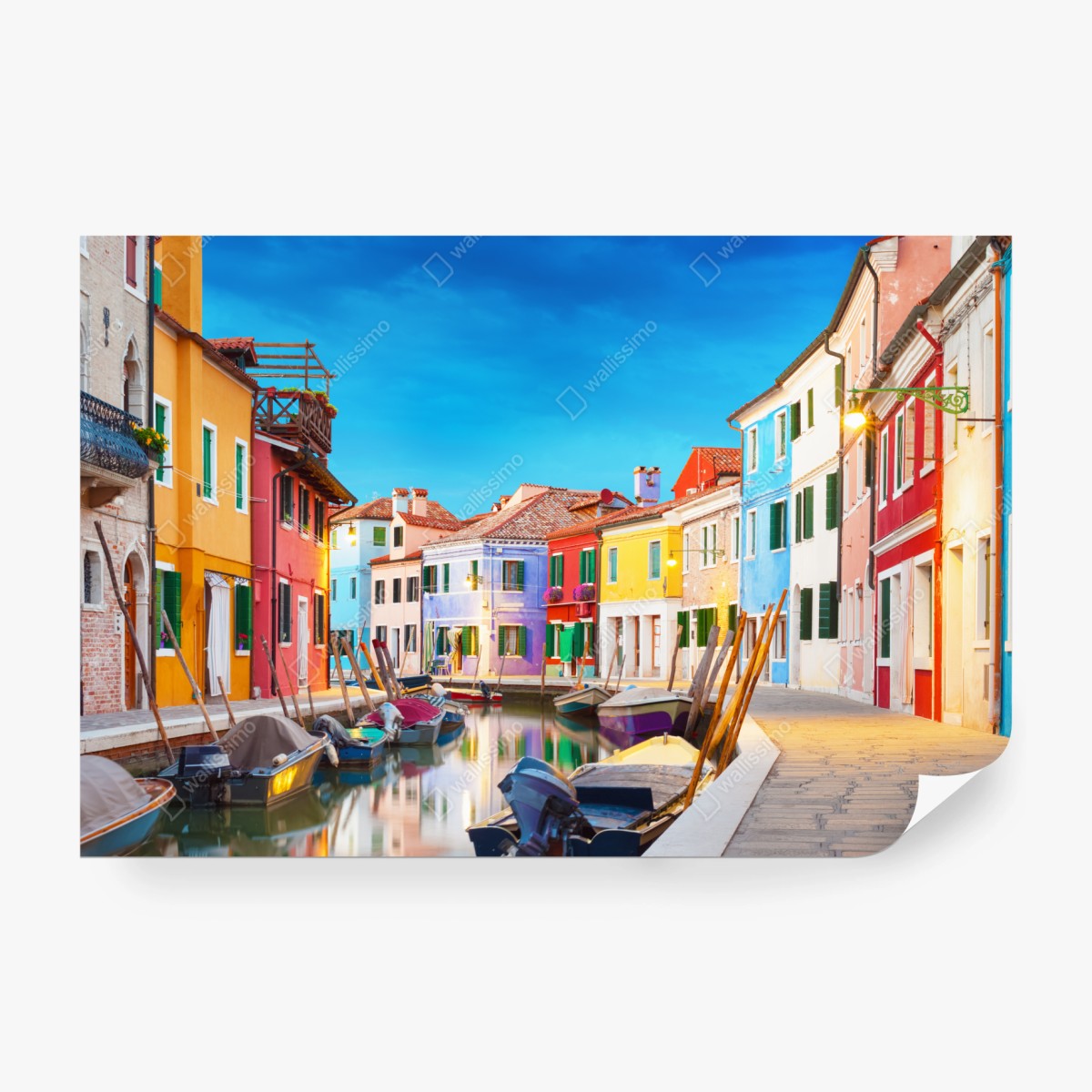 Fototapeta kolorowe domy w Burano, Wenecja – Wallissimo® Fototapeta kolorowe domy w Burano, Wenecja – Wallissimo®