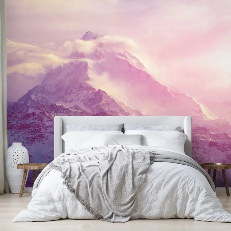 Fototapeta pastelowy wschód słońca nad górami – Wallissimo® Fototapeta pastelowy wschód słońca nad górami – Wallissimo®