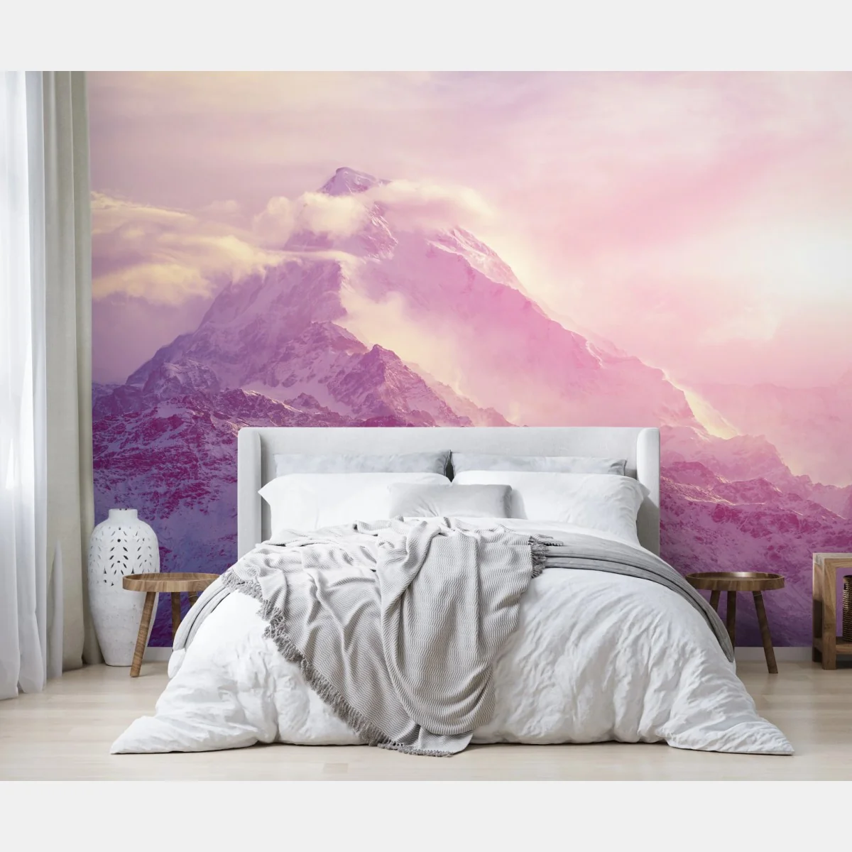 Fototapeta pastelowy wschód słońca nad górami – Wallissimo® Fototapeta pastelowy wschód słońca nad górami – Wallissimo®