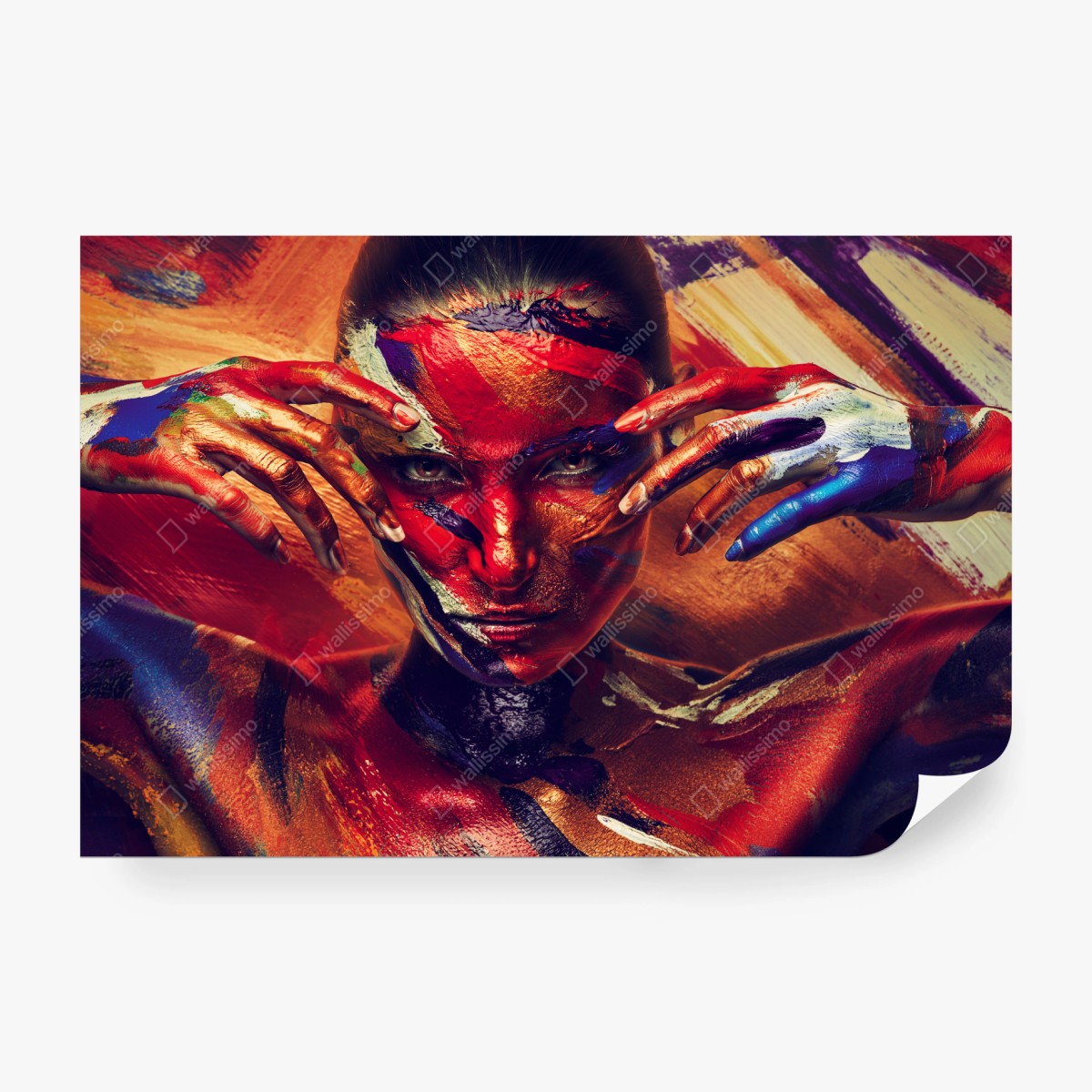 Fototapeta tajemniczy malowany portret – Wallissimo® Fototapeta tajemniczy malowany portret – Wallissimo®