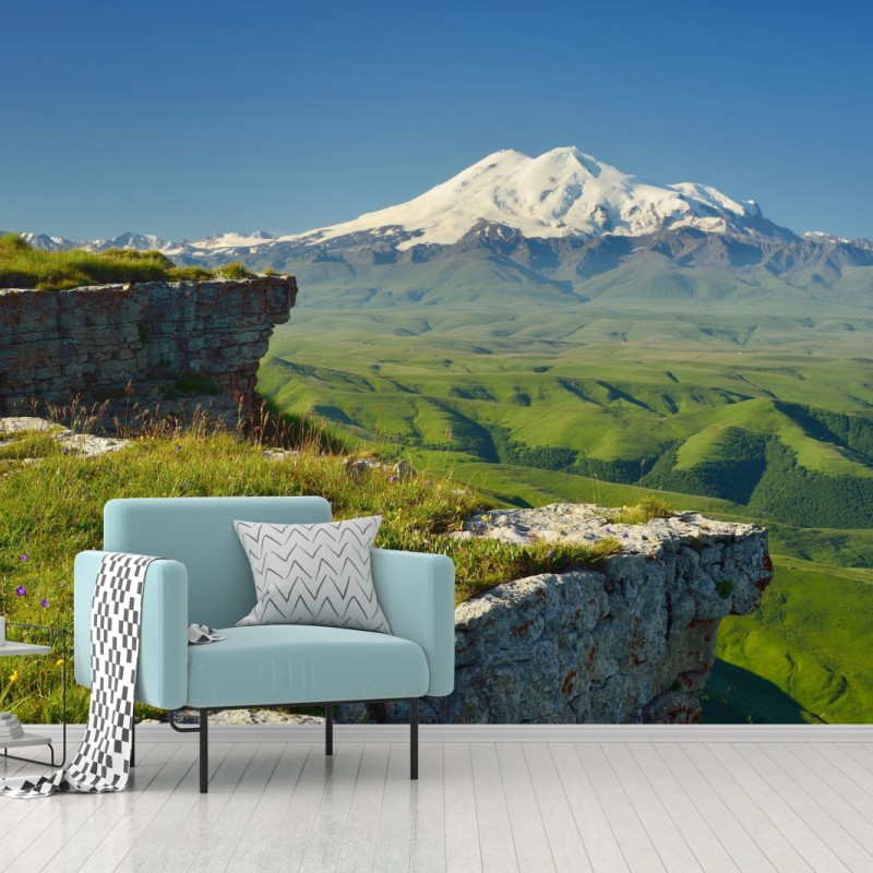 Fototapeta majestatyczny Elbrus o poranku – Wallissimo® Fototapeta majestatyczny Elbrus o poranku – Wallissimo®