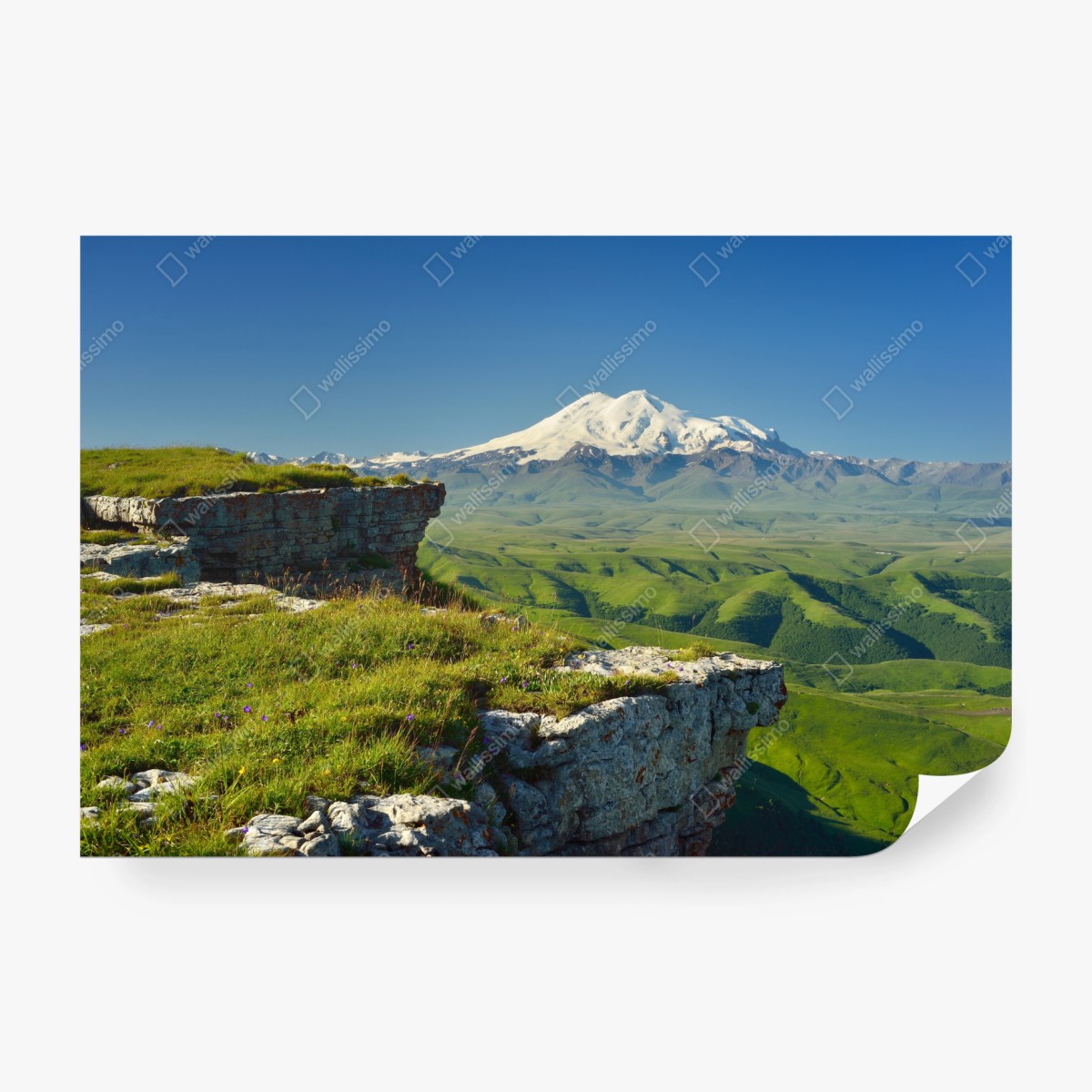 Fototapeta majestatyczny Elbrus o poranku – Wallissimo® Fototapeta majestatyczny Elbrus o poranku – Wallissimo®