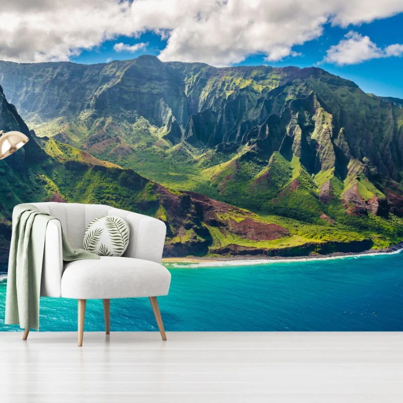 Fototapeta wspaniałe wybrzeże Hawajów – Wallissimo® Fototapeta wspaniałe wybrzeże Hawajów – Wallissimo®