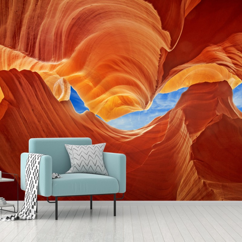 Fototapeta Antelope Canyon wirujące piaskowcowe formy – Wallissimo®