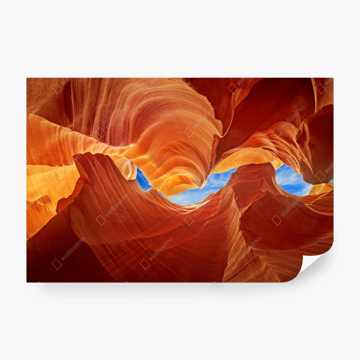 Fototapeta Antelope Canyon wirujące piaskowcowe formy – Wallissimo®
