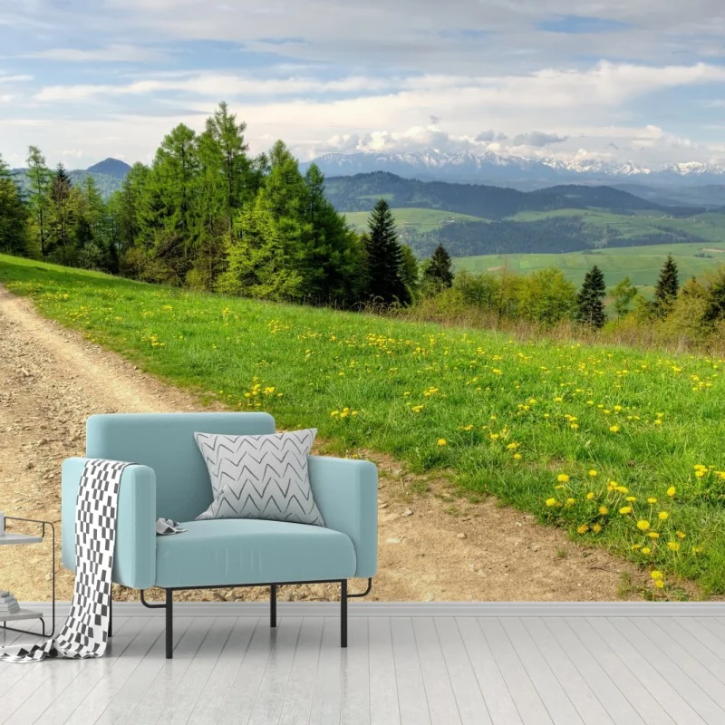 Fototapeta Gorce wiosenny szlak – Wallissimo® Fototapeta Gorce wiosenny szlak – Wallissimo®