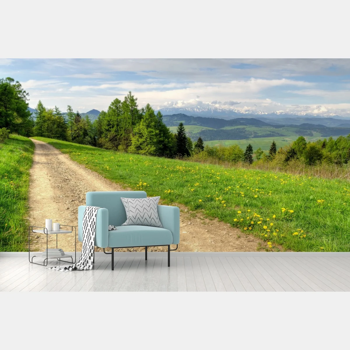 Fototapeta Gorce wiosenny szlak – Wallissimo® Fototapeta Gorce wiosenny szlak – Wallissimo®