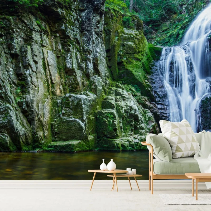 Fototapeta wodospad Kamienczyk w Karkonoszach – Wallissimo® Fototapeta wodospad Kamienczyk w Karkonoszach – Wallissimo®