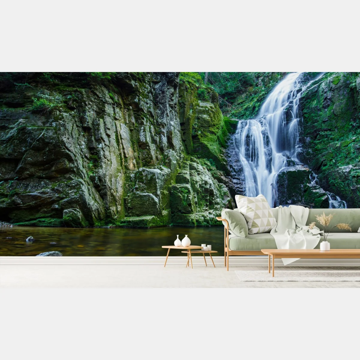 Fototapeta wodospad Kamienczyk w Karkonoszach – Wallissimo® Fototapeta wodospad Kamienczyk w Karkonoszach – Wallissimo®