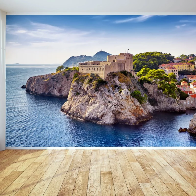 Fototapeta Dubrownik widok na nadmorską fortecę – Wallissimo® Fototapeta Dubrownik widok na nadmorską fortecę – Wallissimo®