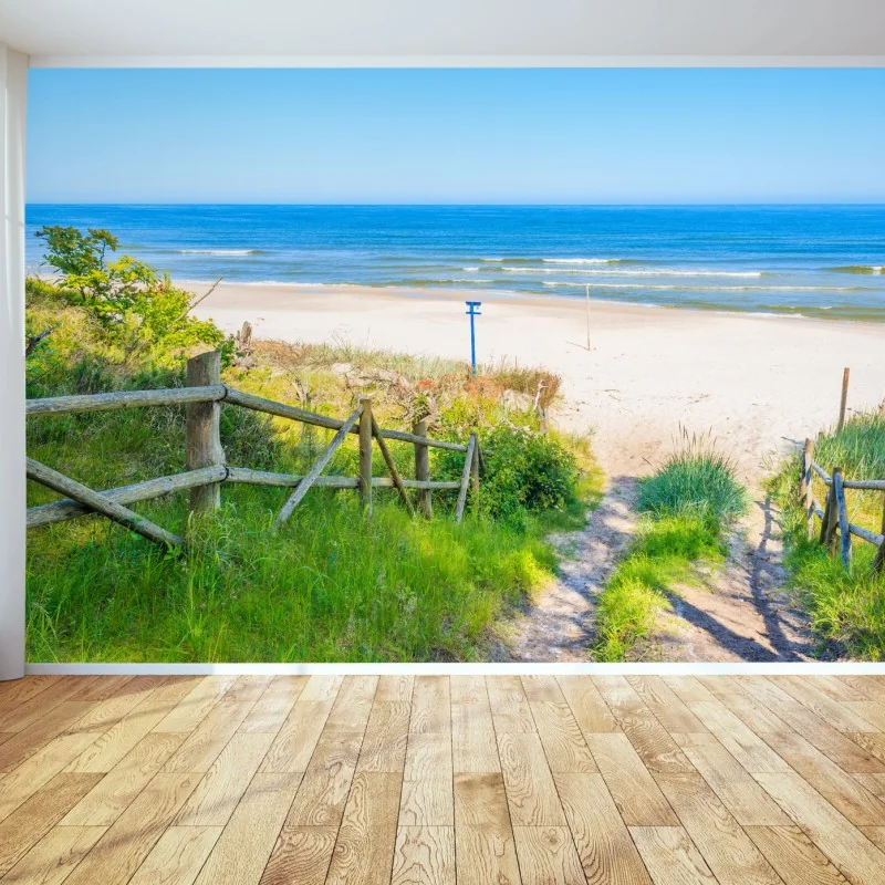 Fototapeta ścieżka na plażę nad Morzem Bałtyckim – Wallissimo® Fototapeta ścieżka na plażę nad Morzem Bałtyckim – Wallissimo®
