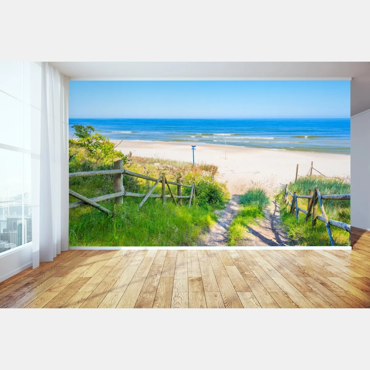 Fototapeta ścieżka na plażę nad Morzem Bałtyckim – Wallissimo® Fototapeta ścieżka na plażę nad Morzem Bałtyckim – Wallissimo®