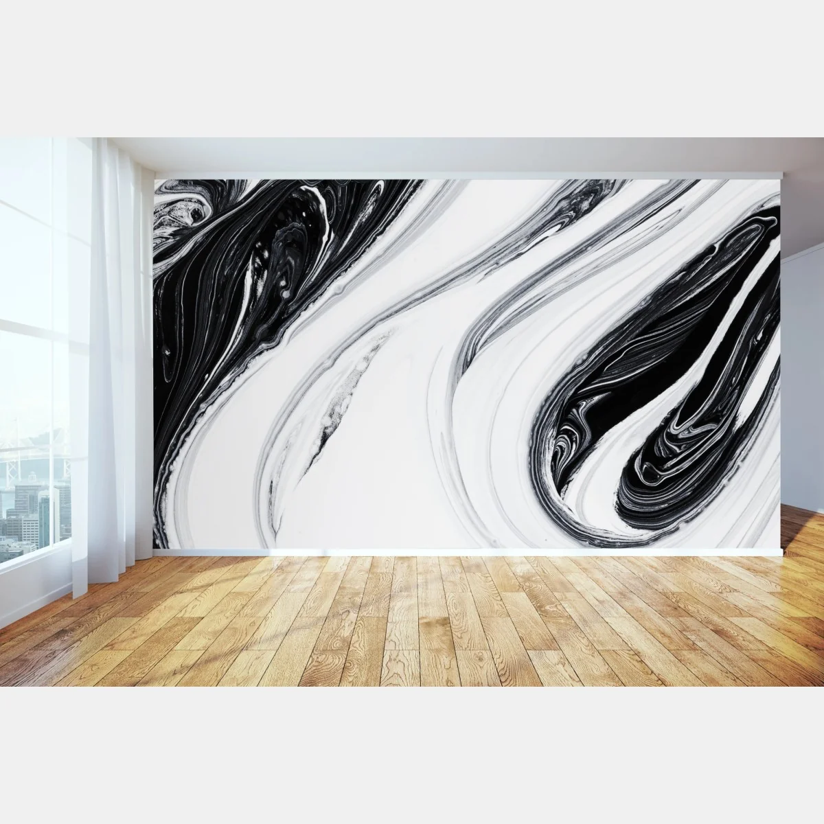 Fototapeta monochromatyczne marmurowe wiry – Wallissimo® Fototapeta monochromatyczne marmurowe wiry – Wallissimo®