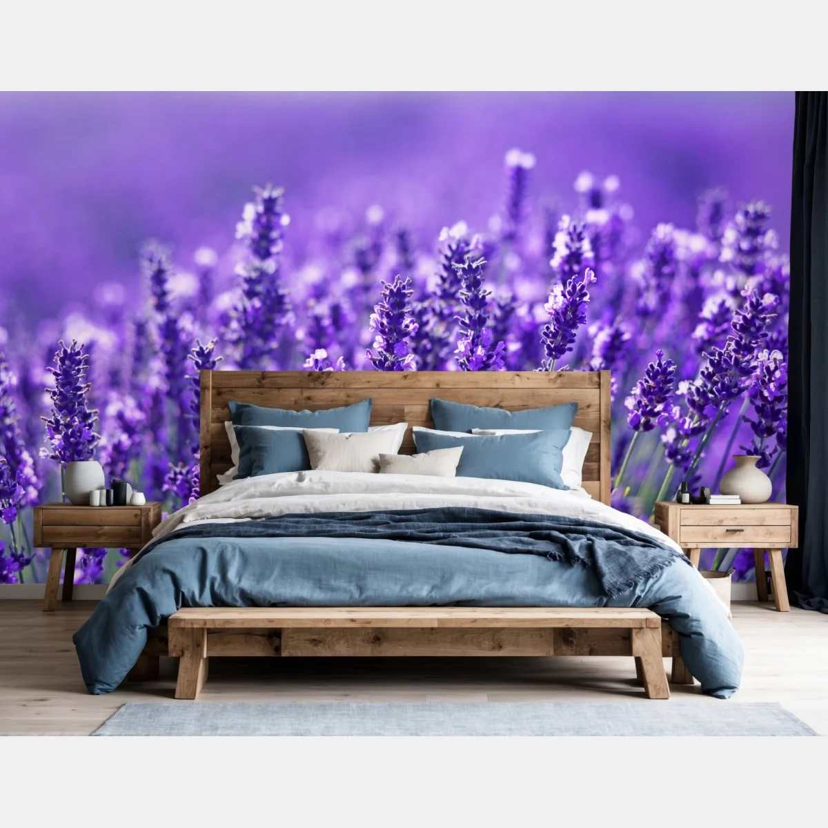 Fototapeta zbliżenie pola lawendy – Wallissimo® Fototapeta zbliżenie pola lawendy – Wallissimo®