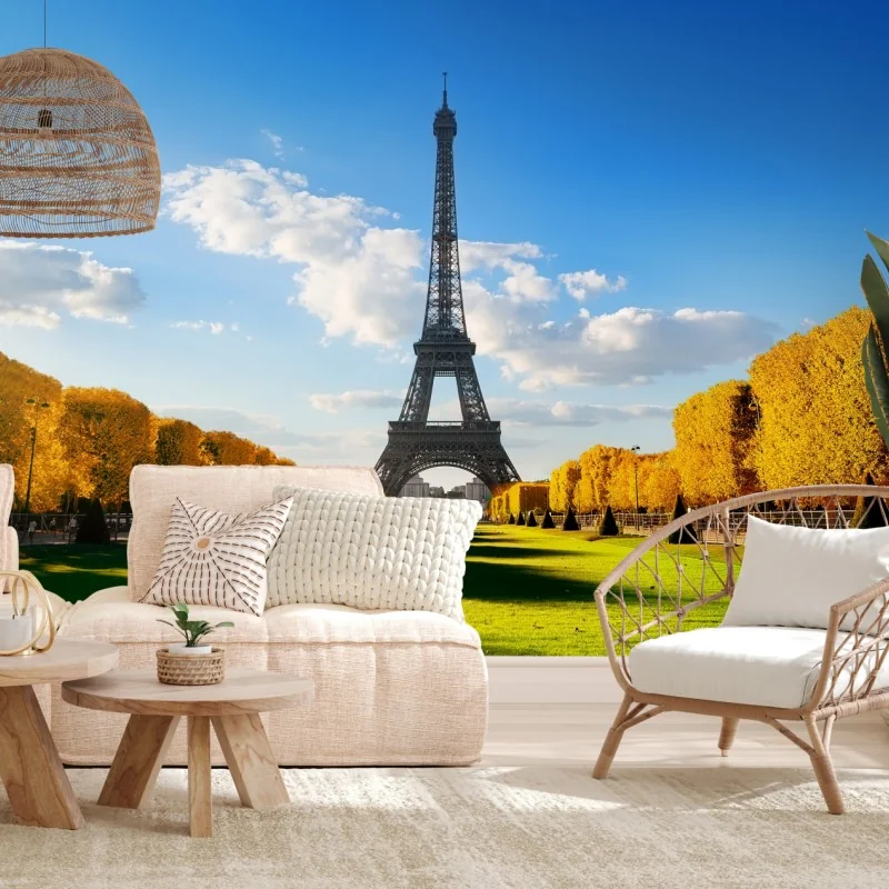 Fototapeta wiosna na Champs de Mars, Wieża Eiffla, Paryż – Wallissimo®