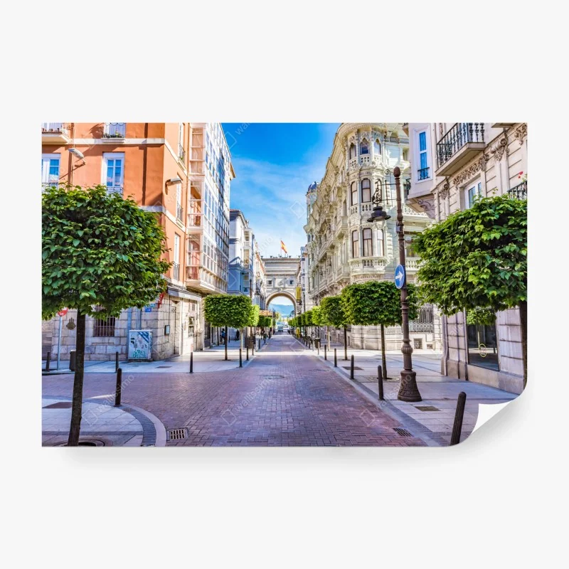 Fototapeta retro wzór surfingowy z furgonetką i falami – Wallissimo®