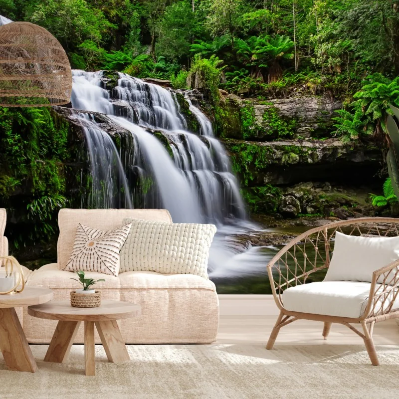 Fototapeta wodospad Liffey Falls w bujnym lesie Tasmanii – Wallissimo® Fototapeta wodospad Liffey Falls w bujnym lesie Tasmanii – Wallissimo®