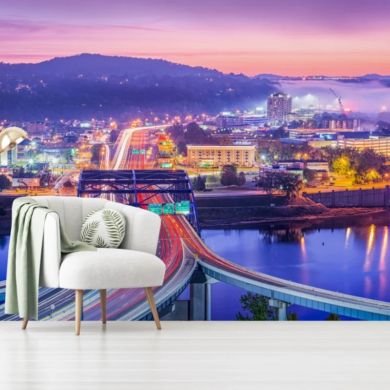 Fototapeta Panorama Charleston o świcie – Wallissimo® Fototapeta Panorama Charleston o świcie – Wallissimo®