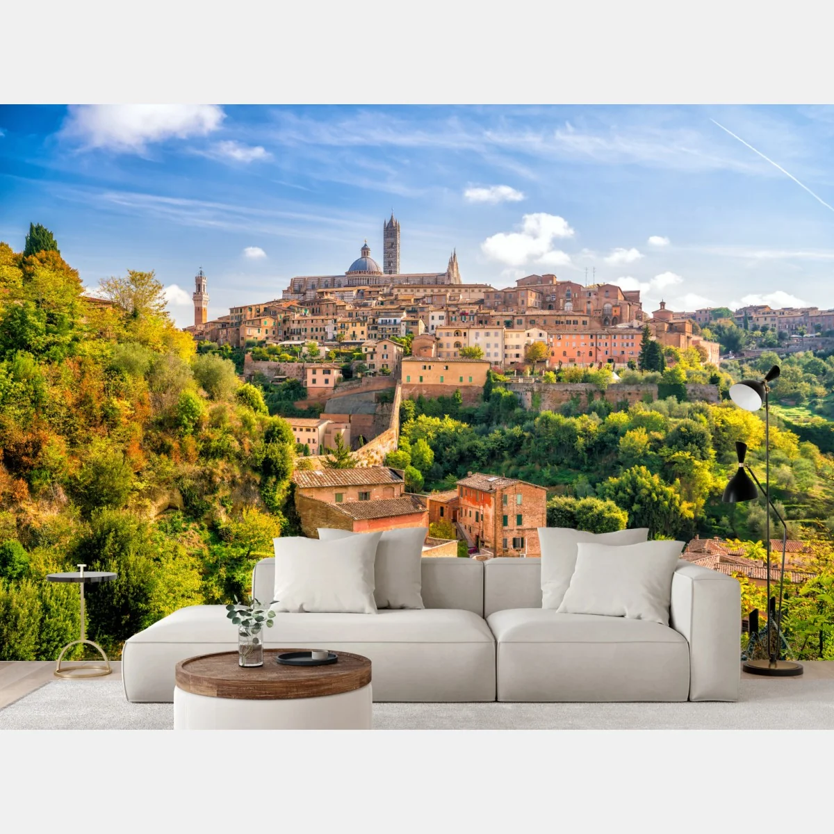 Fototapeta Siena panorama miasta, Włochy – Wallissimo® Fototapeta Siena panorama miasta, Włochy – Wallissimo®