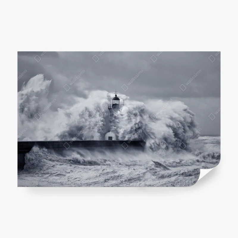 Fototapeta droga przez las iglasty do gór i lodowcowego jeziora – Wallissimo®