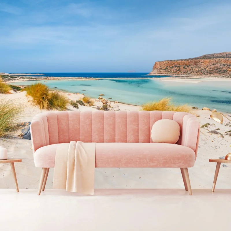 Fototapeta laguna Balos, Kreta: turkusowa oaza – Wallissimo® Fototapeta laguna Balos, Kreta: turkusowa oaza – Wallissimo®