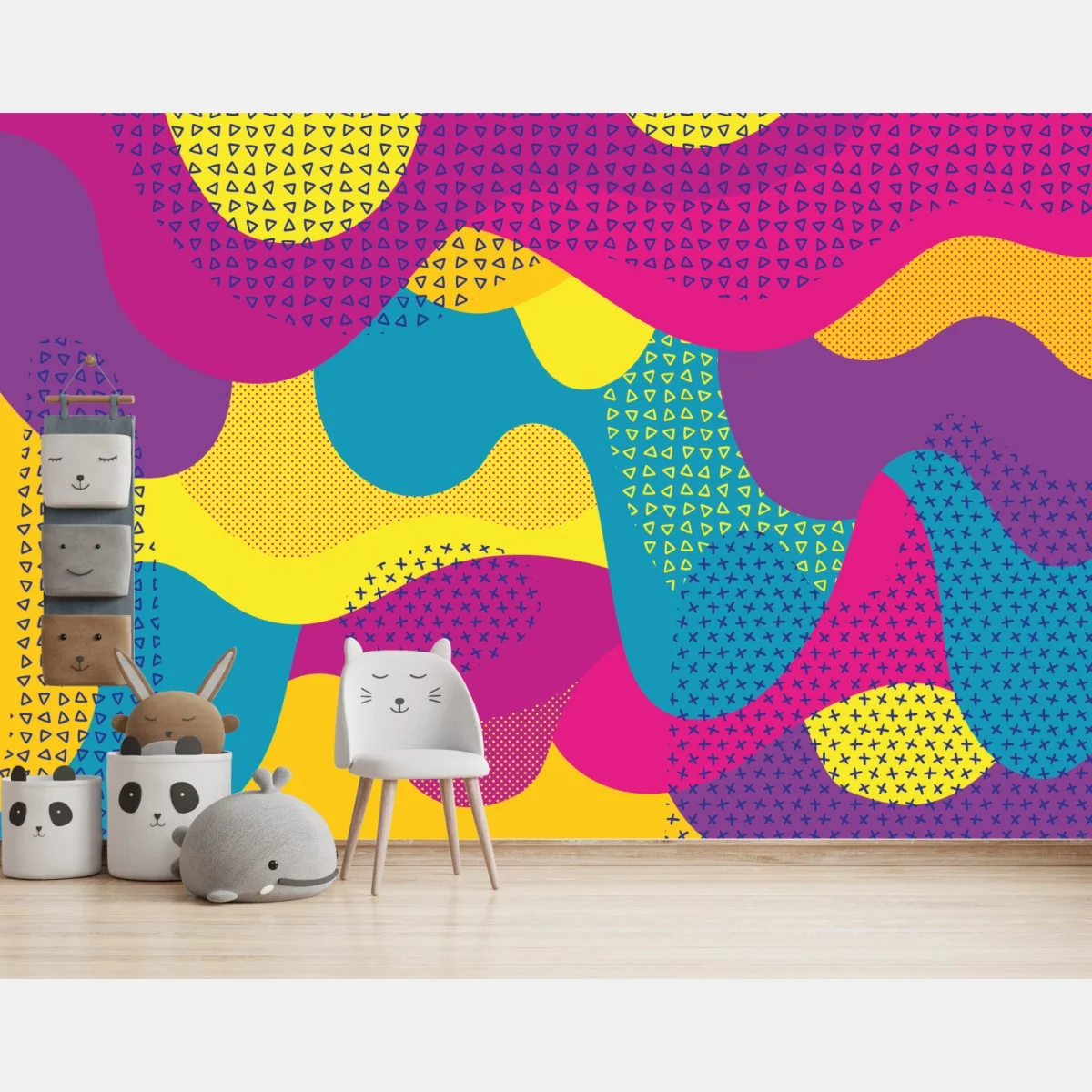 Fototapeta żywy abstrakcyjny wzór fal – Wallissimo® Fototapeta żywy abstrakcyjny wzór fal – Wallissimo®