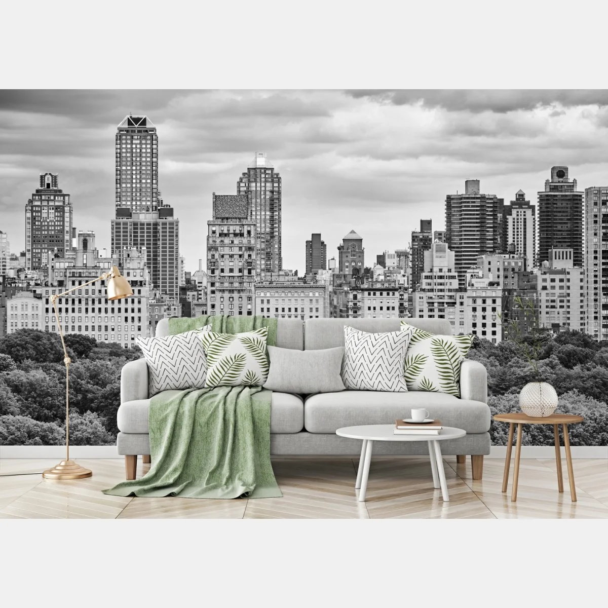 Fototapeta Manhattan panorama Upper East Side w czerni i bieli – Wallissimo® Fototapeta Manhattan panorama Upper East Side w czerni i bieli – Wallissimo®