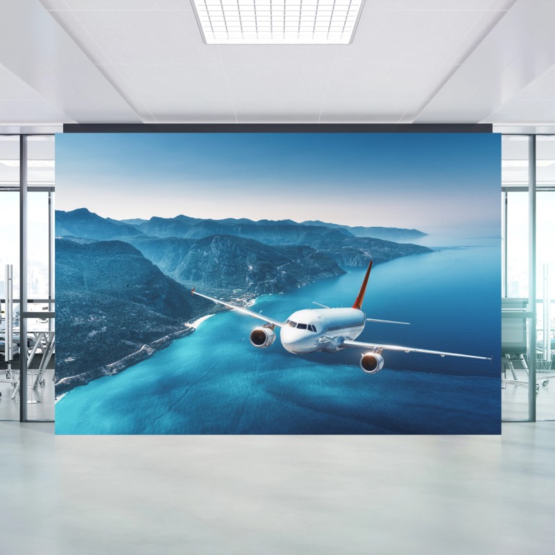 Fototapeta lot nad wybrzeżem i turkusowym morzem – Wallissimo® Fototapeta lot nad wybrzeżem i turkusowym morzem – Wallissimo®