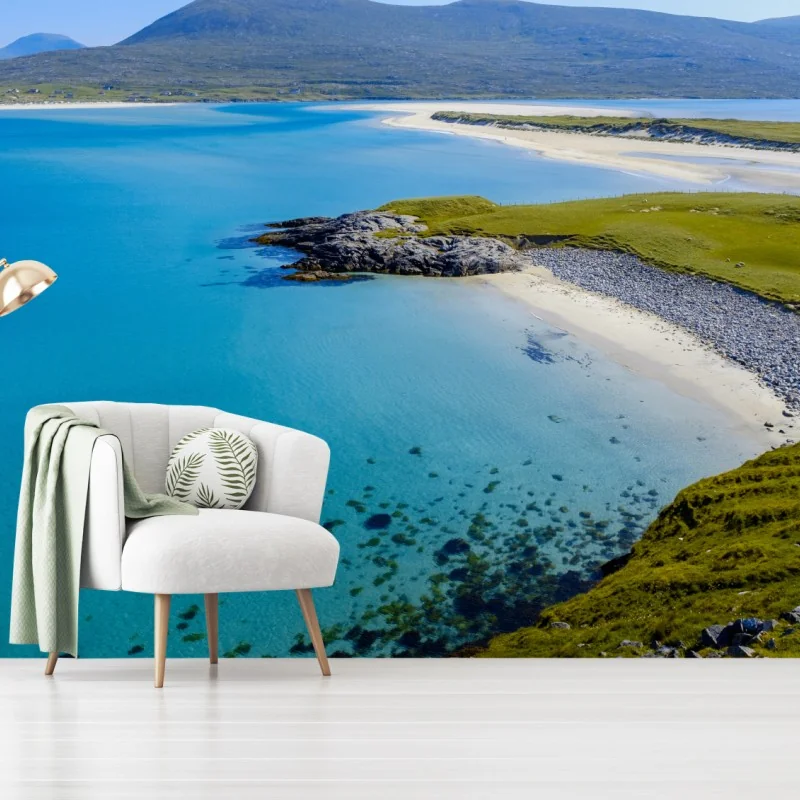 Fototapeta spokojna turkusowa plaża – Wallissimo® Fototapeta spokojna turkusowa plaża – Wallissimo®