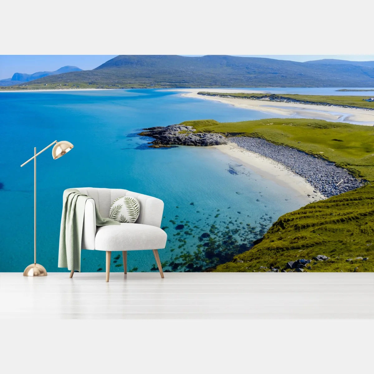 Fototapeta spokojna turkusowa plaża – Wallissimo® Fototapeta spokojna turkusowa plaża – Wallissimo®