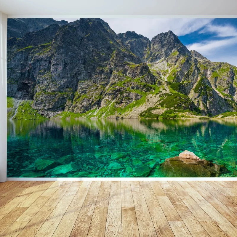 Fototapeta Czarny Staw górskie odbicie Tatry – Wallissimo® Fototapeta Czarny Staw górskie odbicie Tatry – Wallissimo®