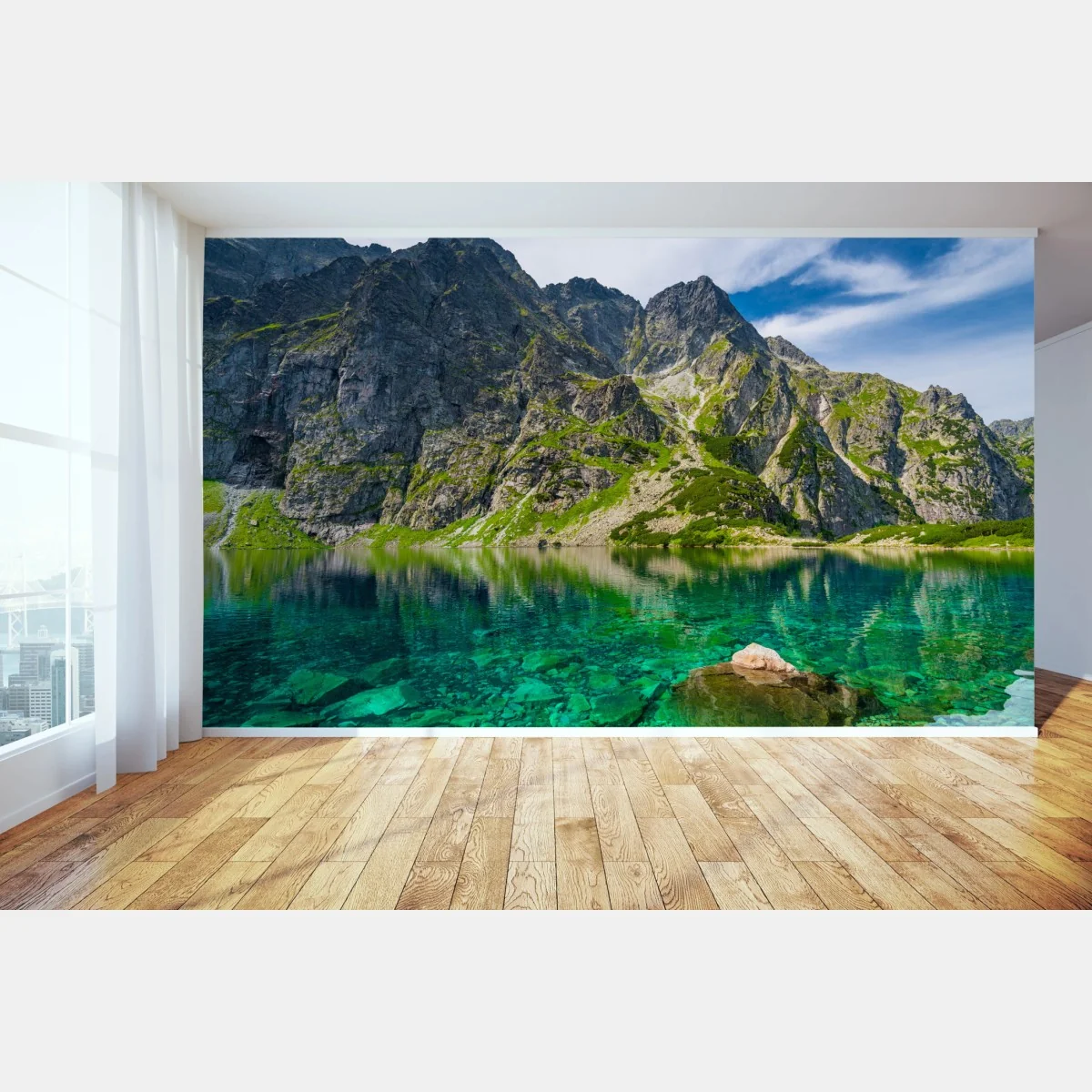 Fototapeta Czarny Staw górskie odbicie Tatry – Wallissimo® Fototapeta Czarny Staw górskie odbicie Tatry – Wallissimo®