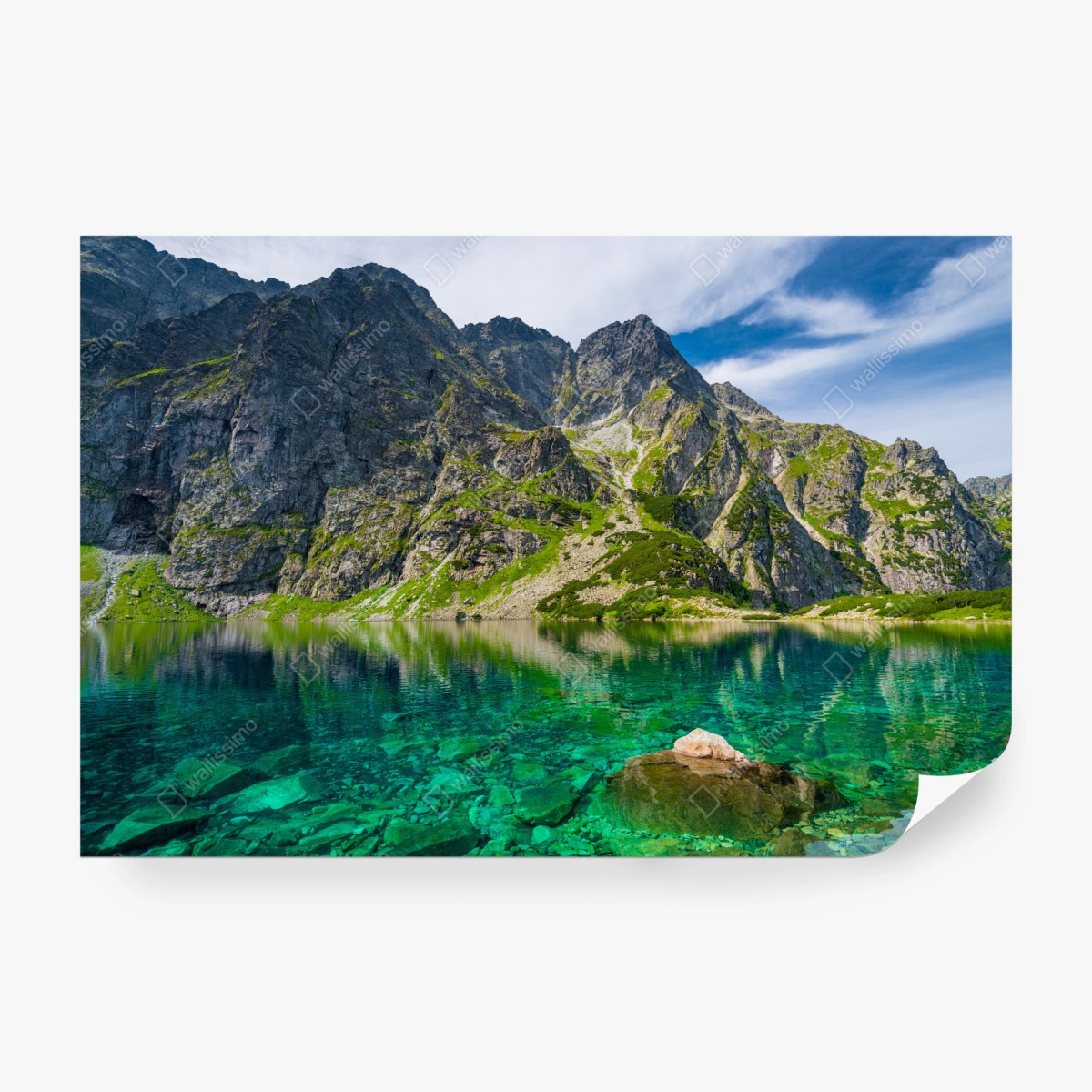 Fototapeta Czarny Staw górskie odbicie Tatry – Wallissimo® Fototapeta Czarny Staw górskie odbicie Tatry – Wallissimo®