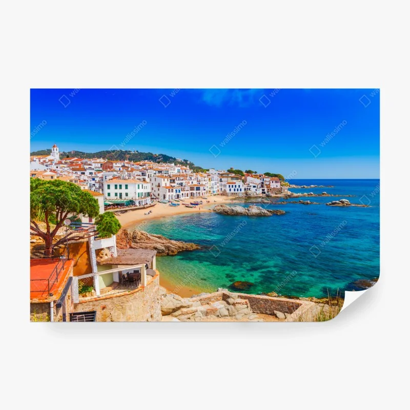 Fototapeta złoty wzór wachlarza w stylu art deco – Wallissimo®