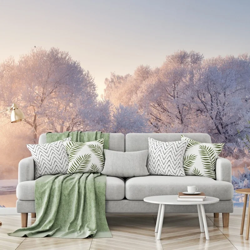 Fototapeta oszronione drzewa o świcie – Wallissimo® Fototapeta oszronione drzewa o świcie – Wallissimo®