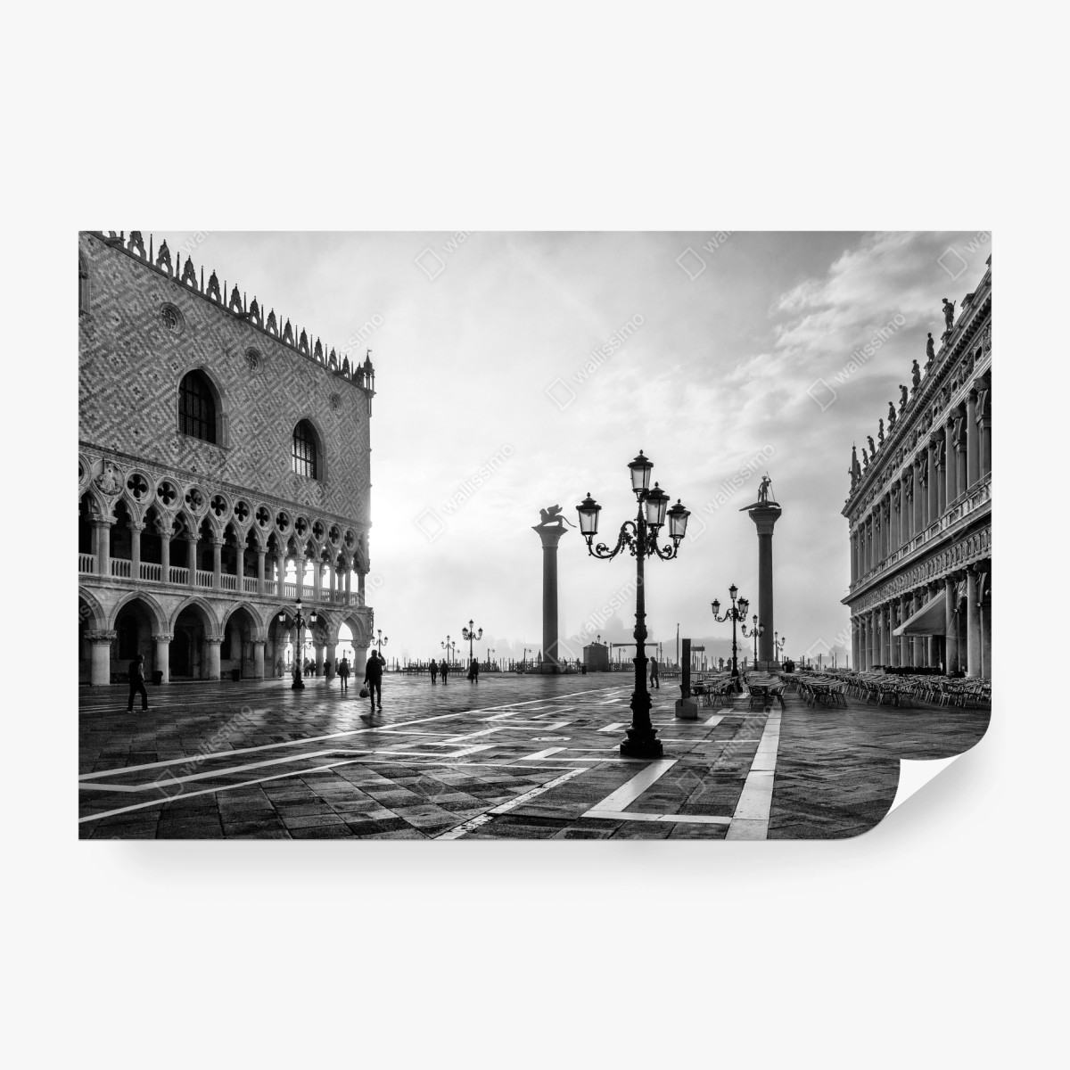 Fototapeta Wenecja plac w porannej mgle – Wallissimo® Fototapeta Wenecja plac w porannej mgle – Wallissimo®