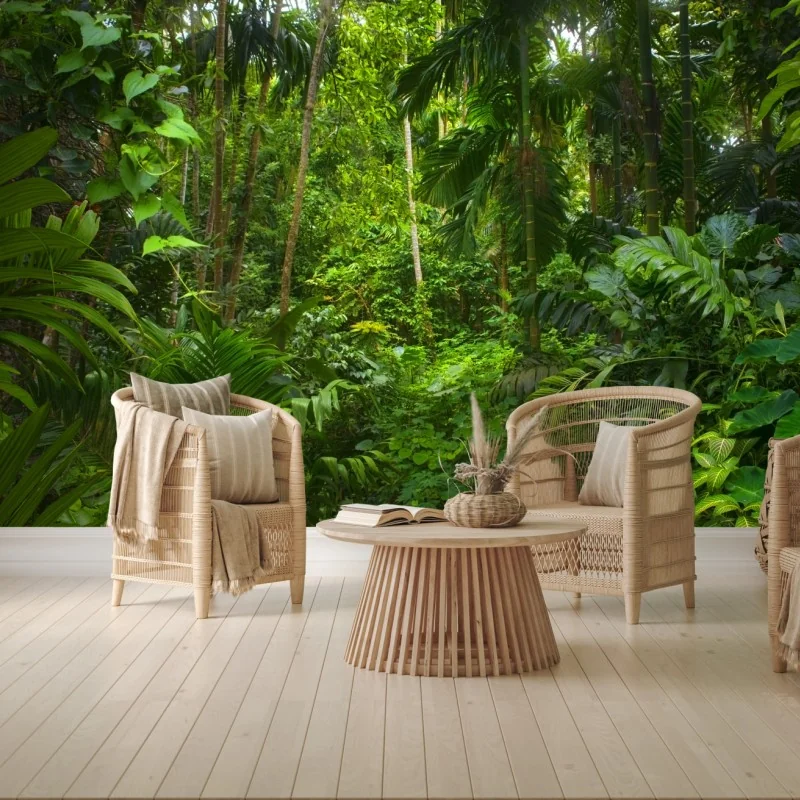 Fototapeta bujna tropikalna dżungla – Wallissimo® Fototapeta bujna tropikalna dżungla – Wallissimo®