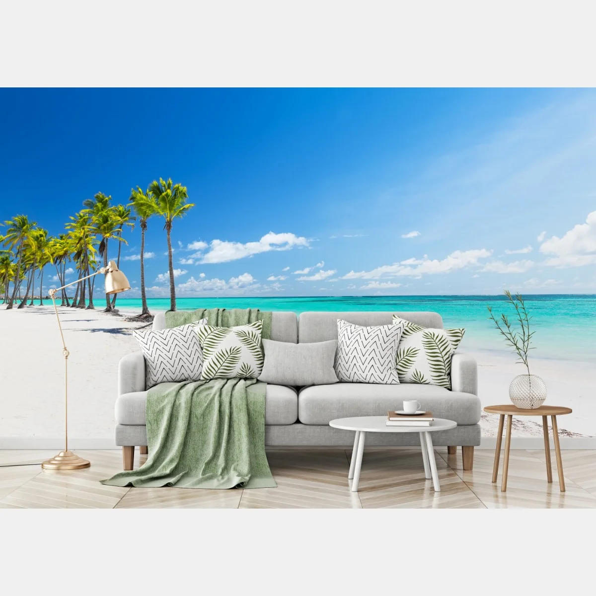 Fototapeta palmy na plaży w Punta Cana – Wallissimo® Fototapeta palmy na plaży w Punta Cana – Wallissimo®