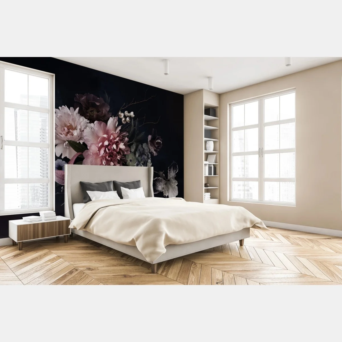 Fototapeta bukiet piwonii i hortensji – Wallissimo® Fototapeta bukiet piwonii i hortensji – Wallissimo®