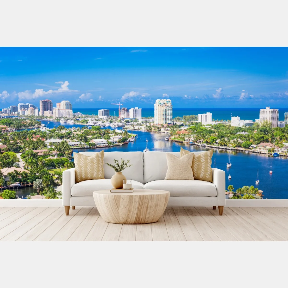 Fototapeta Fort Lauderdale panorama nad wybrzeżem – Wallissimo® Fototapeta Fort Lauderdale panorama nad wybrzeżem – Wallissimo®