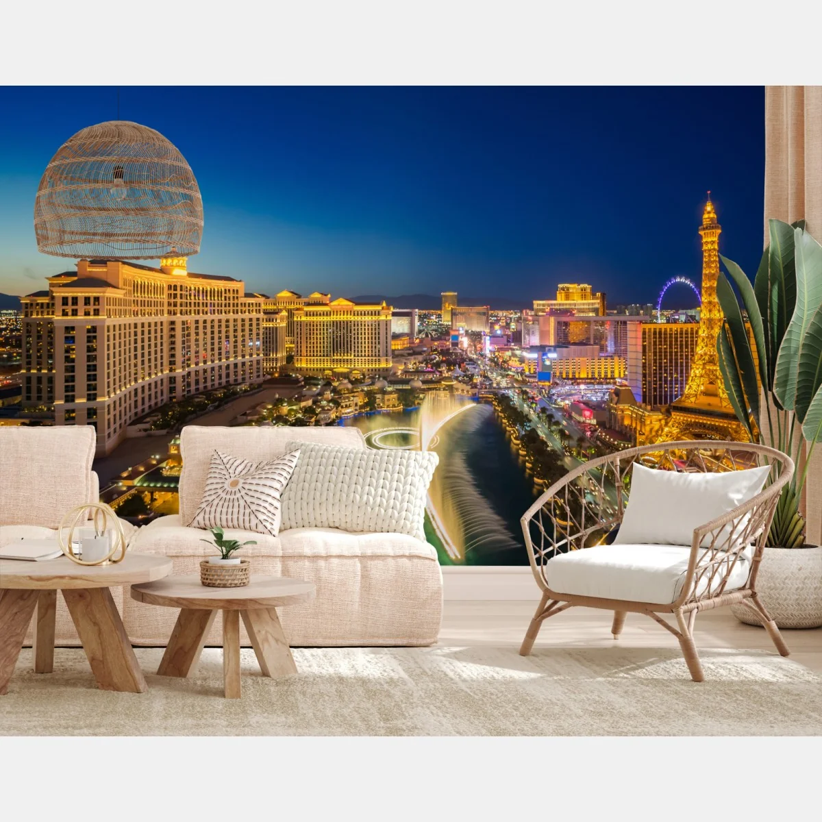 Fototapeta panorama Las Vegas nocą – Wallissimo® Fototapeta panorama Las Vegas nocą – Wallissimo®