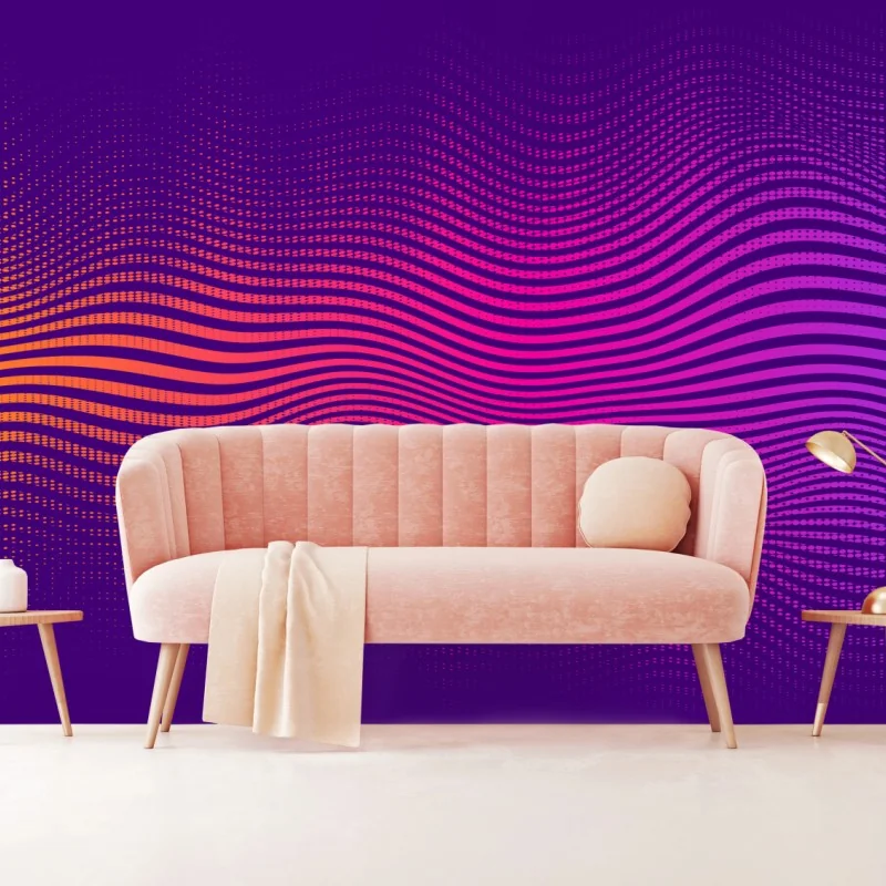 Fototapeta żywy gradient falowy wzór – Wallissimo® Fototapeta żywy gradient falowy wzór – Wallissimo®