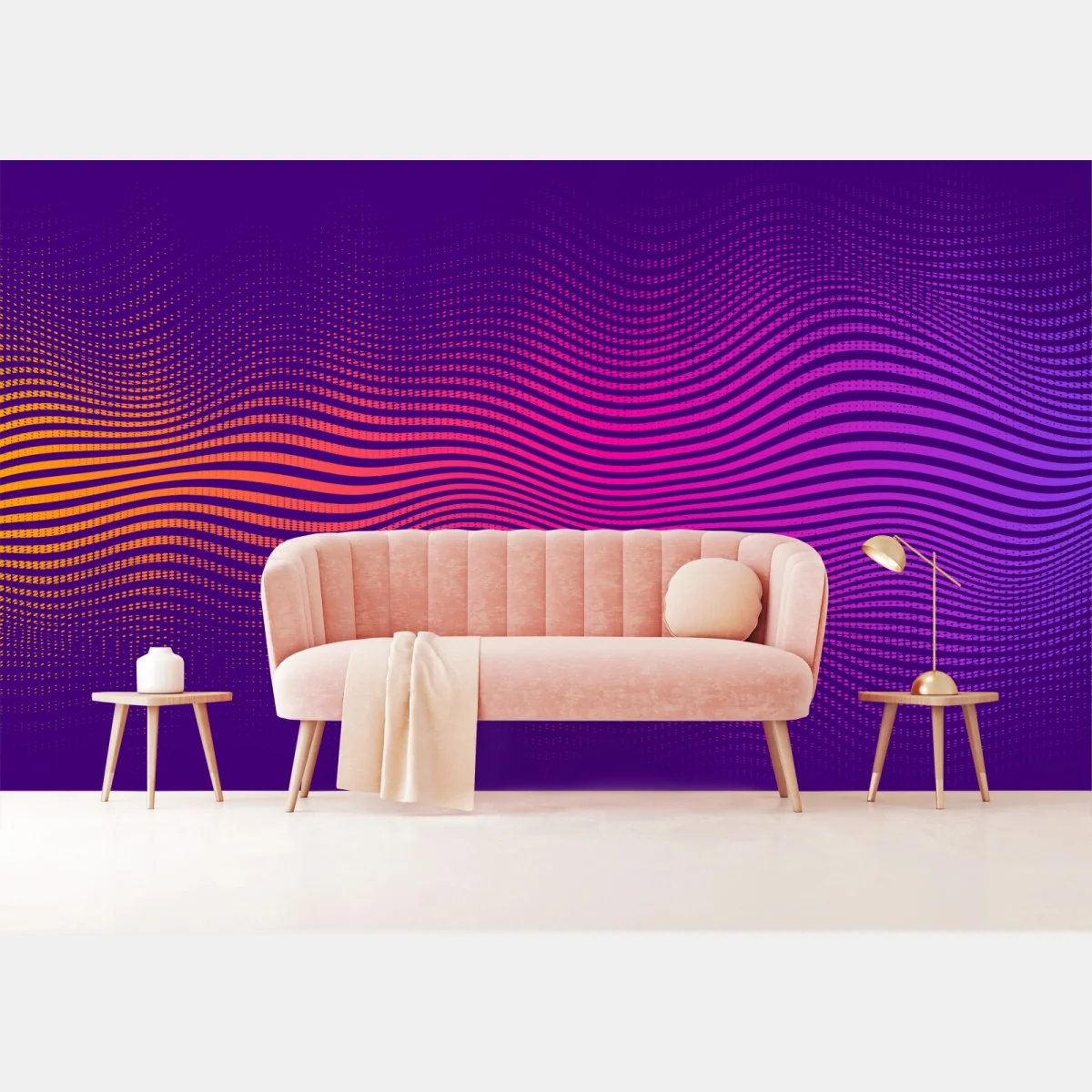 Fototapeta żywy gradient falowy wzór – Wallissimo® Fototapeta żywy gradient falowy wzór – Wallissimo®