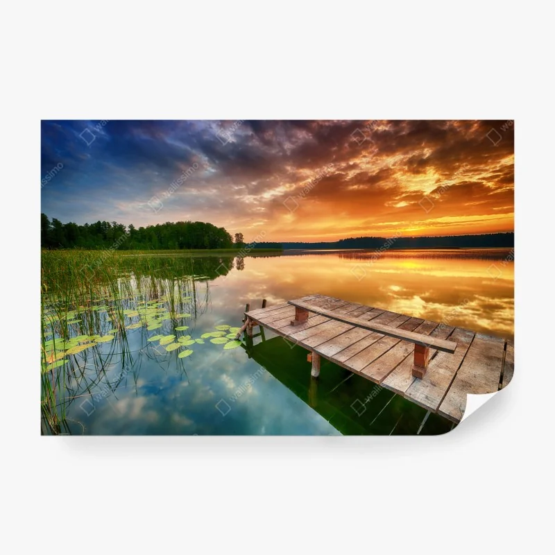 Fototapeta złote róże na czarnym tle – Wallissimo®