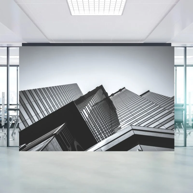 Fototapeta Hongkong budynek komercyjny z bliska – Wallissimo® Fototapeta Hongkong budynek komercyjny z bliska – Wallissimo®