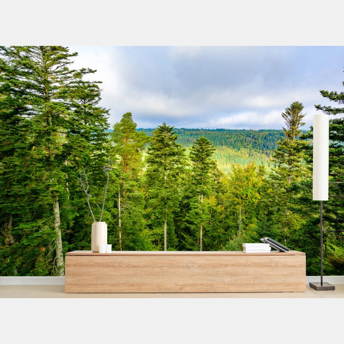 Fototapeta Czarny Las jesienna panorama drzew – Wallissimo® Fototapeta Czarny Las jesienna panorama drzew – Wallissimo®