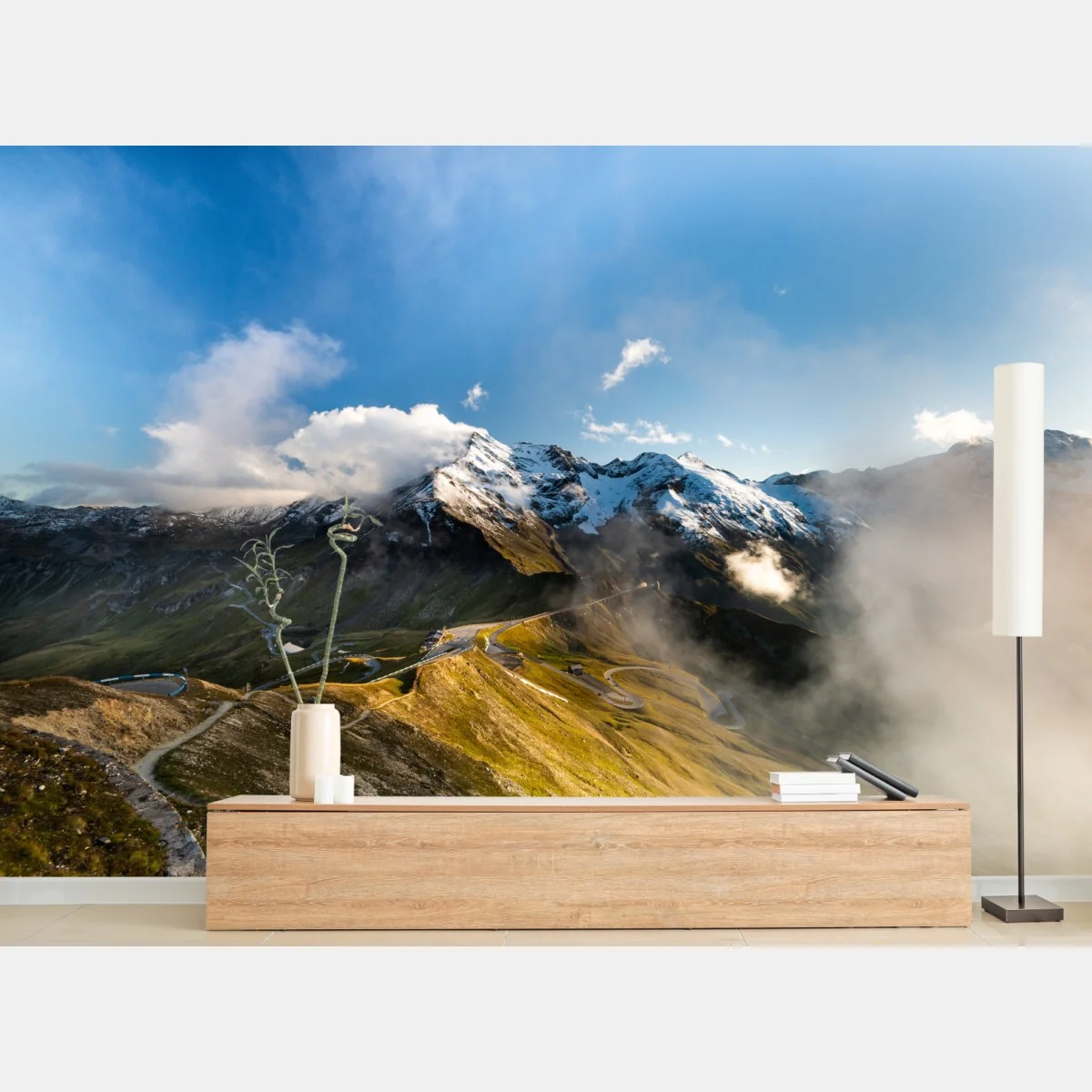 Fototapeta Grossglockner panorama drogi w Alpach – Wallissimo® Fototapeta Grossglockner panorama drogi w Alpach – Wallissimo®