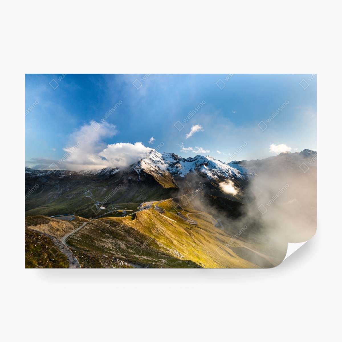 Fototapeta Grossglockner panorama drogi w Alpach – Wallissimo® Fototapeta Grossglockner panorama drogi w Alpach – Wallissimo®